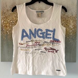 Point Zero Rhinestone Top (NWOT)